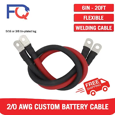 2/0 AWG Gauge Custom Battery Cable Copper Car Solar Power Wire Inverter Welding • $11.61