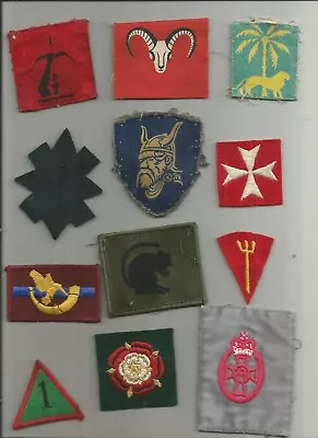 £15 • Buy 12 British Army Cloth Formation Signs
