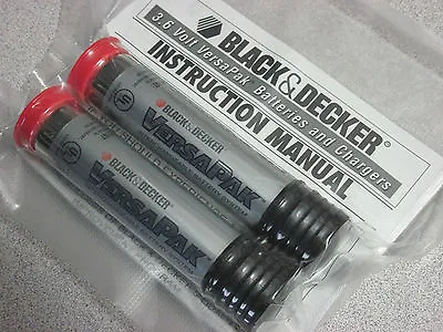 2 Black & Decker Authentic VersaPak VP100 Type 2 Battery For B&D 7.2V Power Tool • $69.99