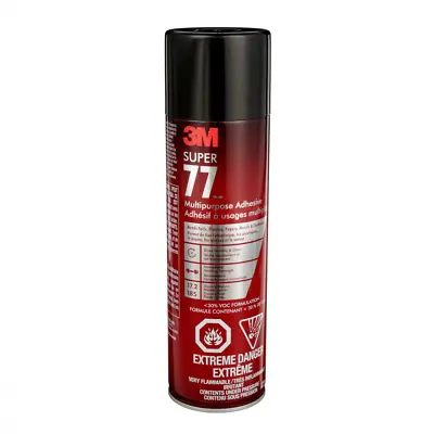 $25.51 • Buy 3M Super 77 Multipurpose Permanent Spray Adhesive Glue, Paper, Clear 