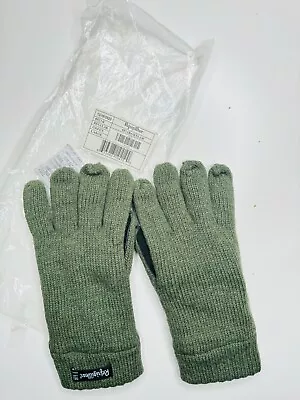 RefrigiWear Fleece Lined Insulated Ragg Wool Gloves With Leather Palm • $12