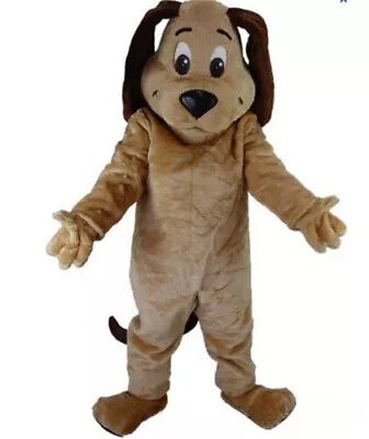 Dog Mascot Costume Tan Fur Cosplay Animal Party Game Fancy Dress Adults Parade • £146