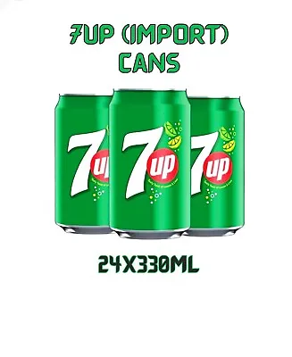 7UP (Import) Cans 24x330ml (Case Of 24) + FREE DELIVERY • £21.99