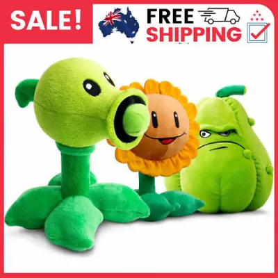 30cm Plants VS Zombies Peashooter SunFlower Snow Pea Plush Toy Soft Stuffed Doll • $28.99