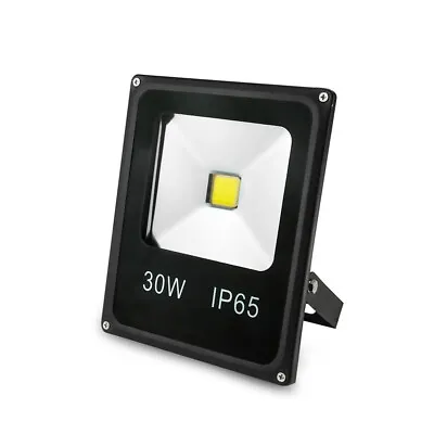 LED Floodlight COB 10W 20W 30W 50W Spotlight Outdoor Lighting AC 220V / AC/DC12V • £10.29