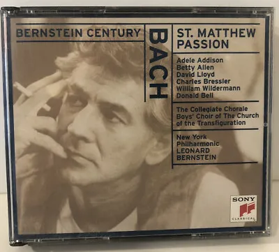 Bach: Saint Matthew Passion (CD Feb-1999 2 Discs Sony Classical Bernstein • $5.93