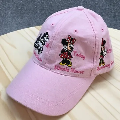 Disney Parks Minnie Mouse Baseball Cap Hat Womens Pink OS Curved Brim Adjustable • $17.09