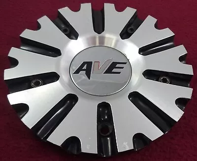 AVE Wheels Silver / Gloss Black Custom Wheel Center Cap (1) • $49.95