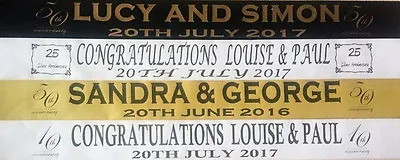 £2.95 • Buy Personalised  Wedding Anniversary, Engagement Banners Party Decorations Free P&p