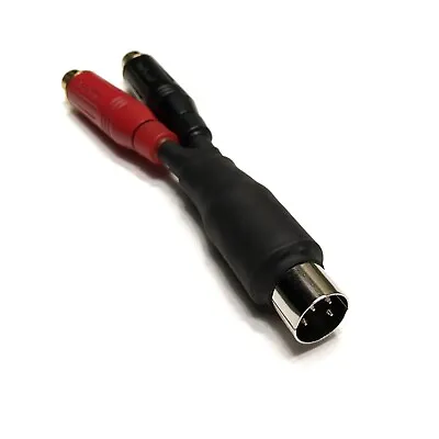 10cm '4-pin DIN - FEMALE RCA' - Gotham GAC-1 Cable For QUAD Amp Pre-Amp • £30.50