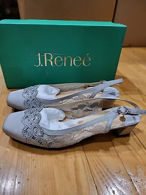 J. Renee Women's Faleece Pump Steel Gray Size 8.5 • $68