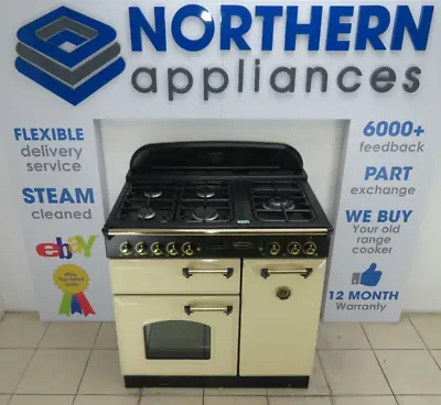 Rangemaster Range Cooker Dual Fuel 90cm 12 Steam Cleaned Months Warranty 223D✅ • £985