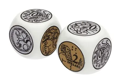 Dice Australian Money Coin Jumbo 2p 30mm Maths Teacher Resource Pretend Play • $19.95