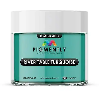 $6 • Buy Green Epoxy Mica Powder River Table Turquoise By PIGMENTLY