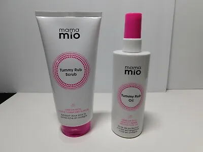 Mama Mio Tummy Rub Scrub 6 Oz  & Tummy Rub Oil Combo • $23