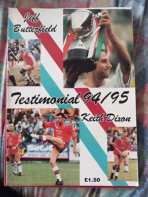 Jeff Butterfield And Keith Dixon - Testimonial Brochure - Keighley Cougars 1994 • £6