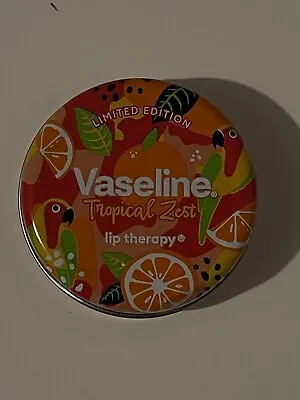 Vaseline Tropical Zest Lip Therapy LIMITED EDITION  Lip Balm Tin - 20g • £5