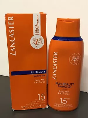 Lancaster Sun Beauty Sublime Tan Spf 15 Silky Fluid Milk 175ml. BRAND NEW. • £19.99