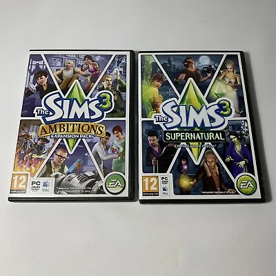 £7.99 • Buy The Sims 3 Supernatural And Ambitions Bundle (PC / MAC DVD)  
