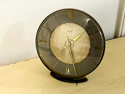 Old Vtg 1950's KIENZLE 8 Day Shelf Mantle Clock 5 Rubies Made In Germany • $590.04