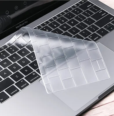 Ultra Thin Transparent TPU Keyboard Cover For MacBook Pro 16 14 13 15 Inch M2 M3 • £5.40