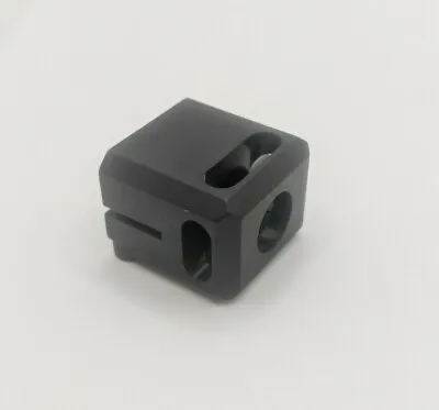 9mm 1/2x28 TPI Muzzle Brake Compensator Clamp On Anodize Black Alum For Glock CC • $36