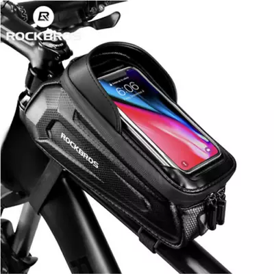 ROCKBROS Bicycle 6.8  Phone Case 1.7L Waterproof  MTB Road Bike Top Front Bag  • $22.99