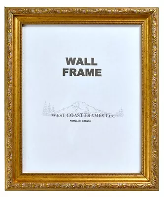 301G 1-1/4  Antique Gold Filagree Finish Picture Frame - Clear Glass • $7.95