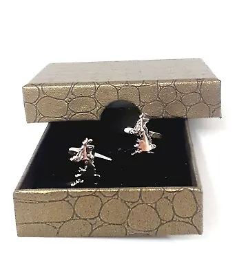 UK Map GB & N Ireland British Cufflinks Men's Dads Fathers Day + Box AJ689-BE239 • £7.75