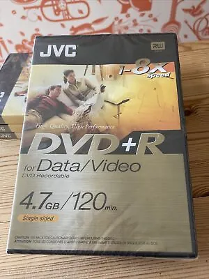 £25.99 • Buy JVC Recordable DVD+R 120mins 4.7gb X 7