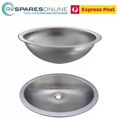 Brand New Stainless Steel Vanity Basin Sink 51mm Motorhomes Caravans CLEARANCE • $15