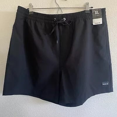Hurley Men's One And Only 17  Volley Board Shorts Black Men's Boardshorts New XL • $18.40