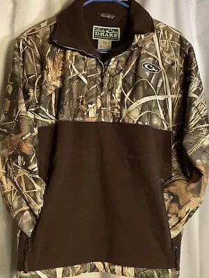 Lady Drake Pullover Fleece Camo Max 4 HD Size Small 1/4 Zip Pockets • $40