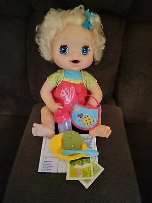 Rare - 2010 Baby Alive Doll New - Interactive Talking Bottle Spoon Food • $199.99