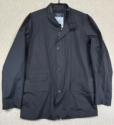 Zegna Sport Ocean Project Waterproof Rain Jacket Mens 2XL Black Modern Trim Fit • $299.99