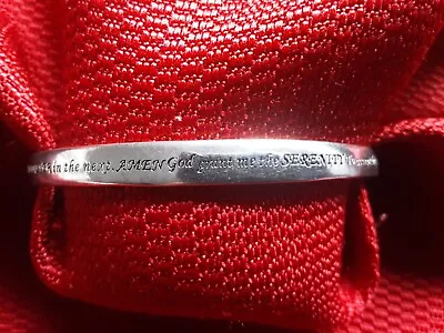  Vintage The Lord's Prayer Mobius Bangle Bracelet 925 Sterling Silver  • $93