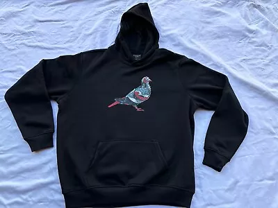 Staple X Air Jordan 4 Pigeon Logo Hoodie Black  Fleece Size Large - NEW • $49