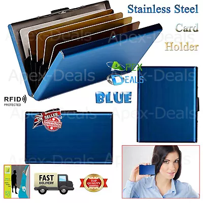£3.95 • Buy Business ID Credit Debit Card RFID Wallet Stainless Steel Pocket Case Holder Box