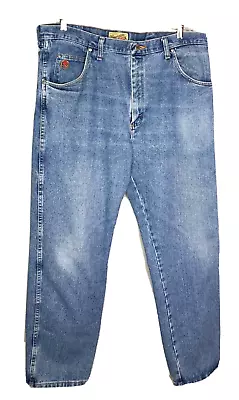 Wrangler Twenty X Men's Jeans Size 38X30 Blue Denim Straight Leg • $8.99