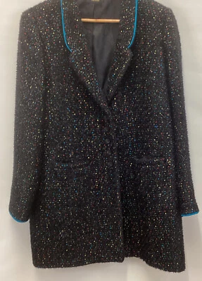 Statement CAROLINE CHARLES MULTICOLOURED JACKET SIZE 16 • £150