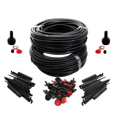 46m Micro Irrigation Watering Kit Automatic Garden Plant Greenhouse Water System • £13.90