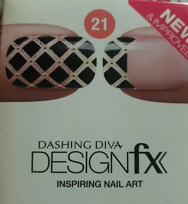Time Squared Dashing Diva Design Fx Nail Wraps Dashing Diva Nail Appliques  • £15