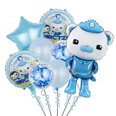 Octonauts Party Foil Balloon Set Captain Barnacles Kids Birthday Party 8pcs Pack • $11.90