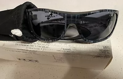 Oakley Side Ways Wrap Full Rim Black Plaid Designer Sunglasses • $79.95