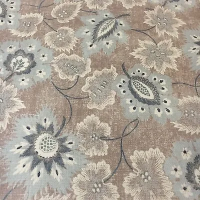 Hodsall Mckenzie COTSWOLD FLORAL Linen Curtain Upholstery Fabric 2.8mtrs • £109.99