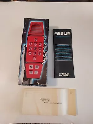 Vintage 1978 Merlin The Electronic Wizard BOX AND INSTRUCTIONS ONLY • $19.99