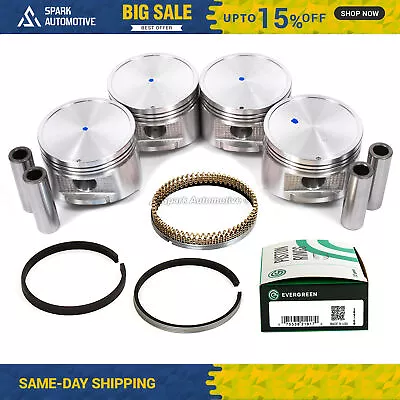 Pistons W/ Rings Fit 90-97 Nissan D21 Pickup 2.4L KA24E DOHC 12V • $99.99