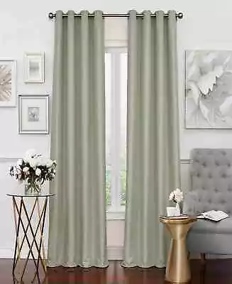 Eclipse Curtains Luxor Thermalayer Light Filtering 52  X 95  Grommet Panel  Sage • $14.12