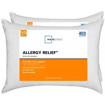 Allergy Relief Bed Pillow Standard/Queen 2 Pack • $15.29