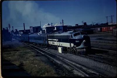 Vtg 35mm Slide 1979 Wabash Railroad Train Diesel Engine In Train Yard Ectachrome • $3.99